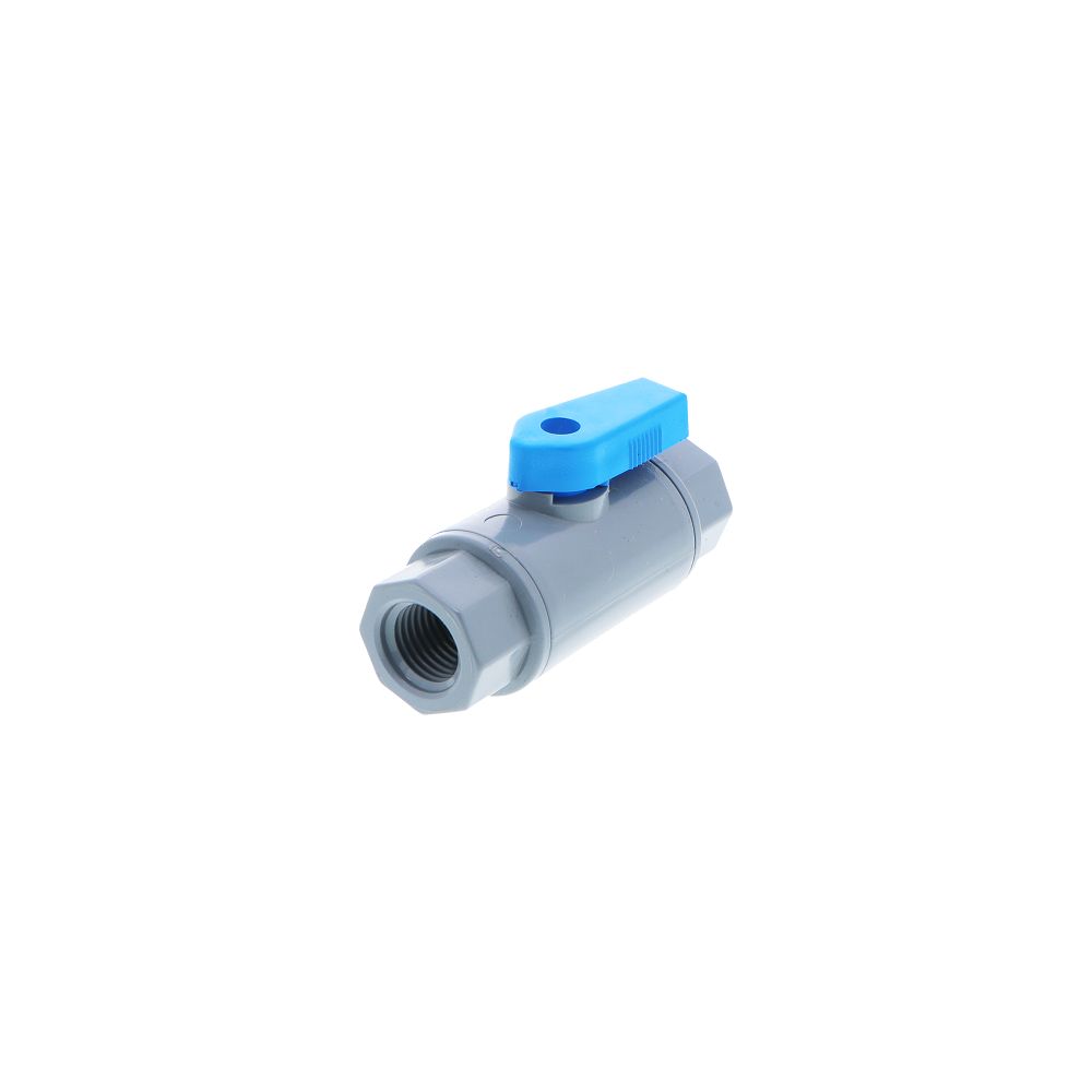 SMC Inline Ball Valve PVC Barb - 1/4 FPT x 1/4 FPT