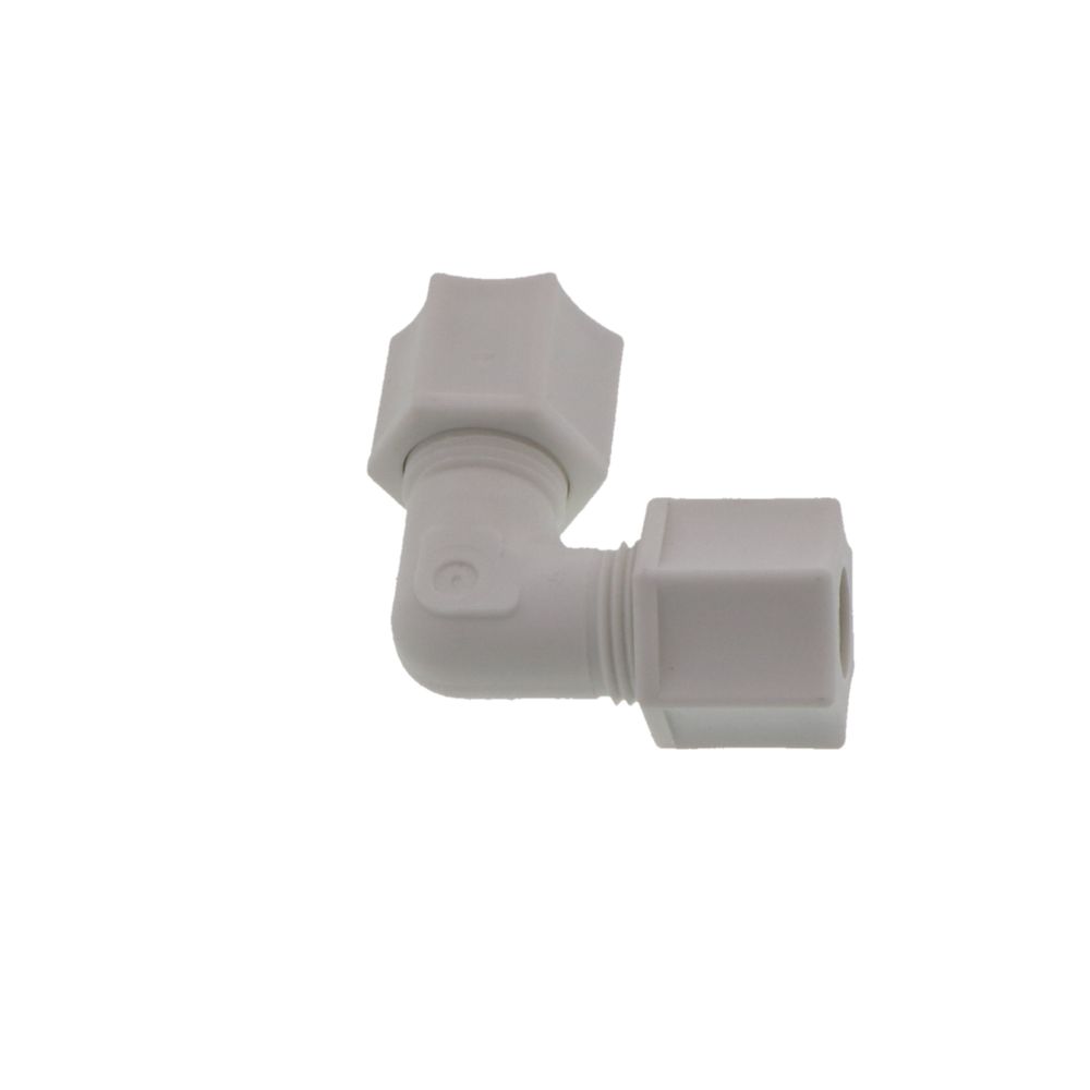 JACO 50-6-P-PG Polypropylene Union Elbow 3/8 OD Tube x 3/8 OD Tube