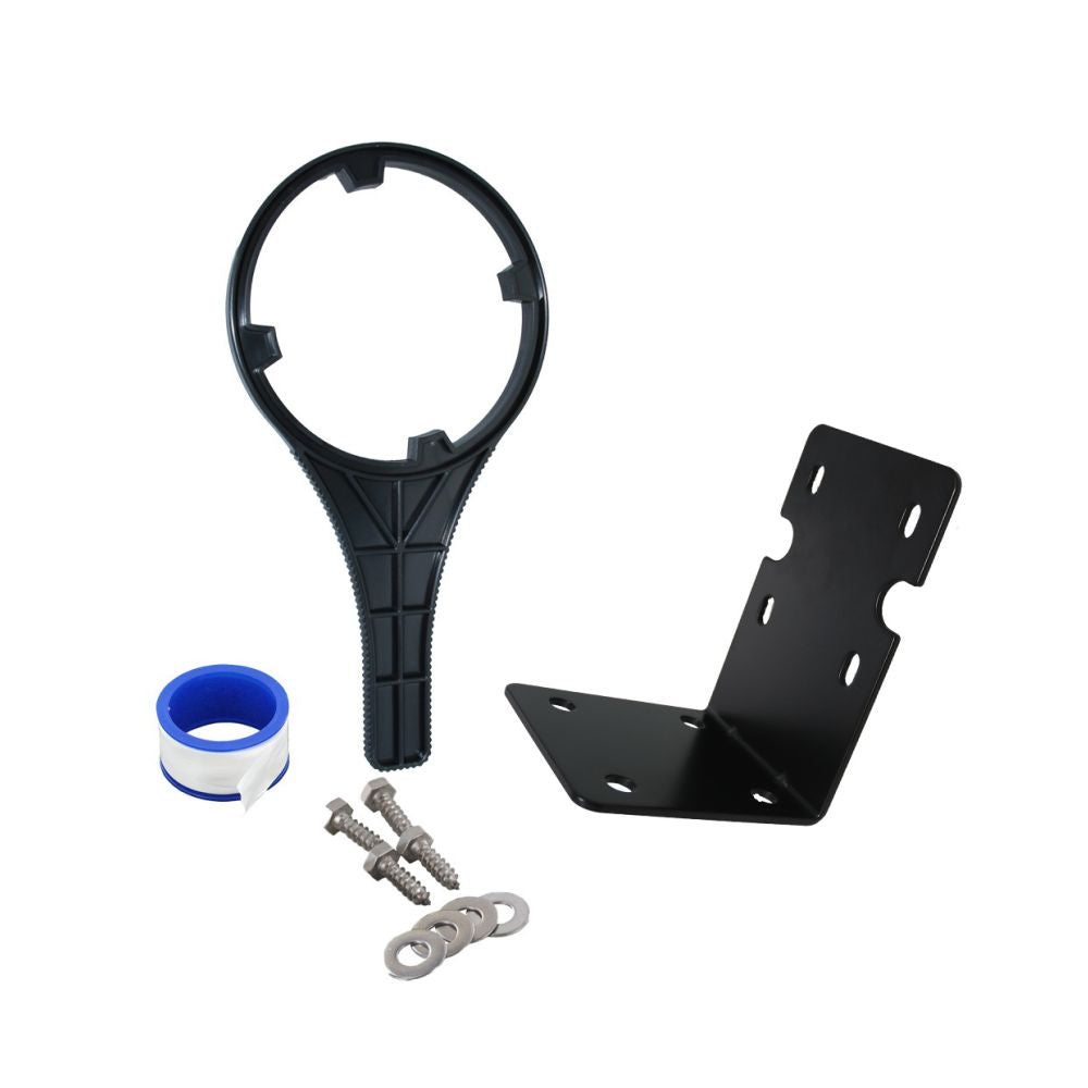 Big Flow Single Housing Install Kit - Black Bracket