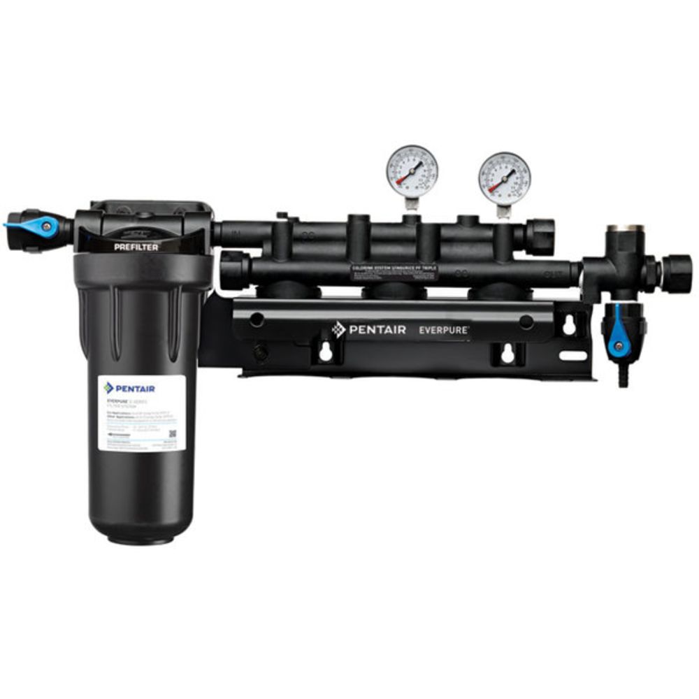 Everpure EV9293-03 Coldrink/Insurice Triple Manifold with 10" Prefilter
