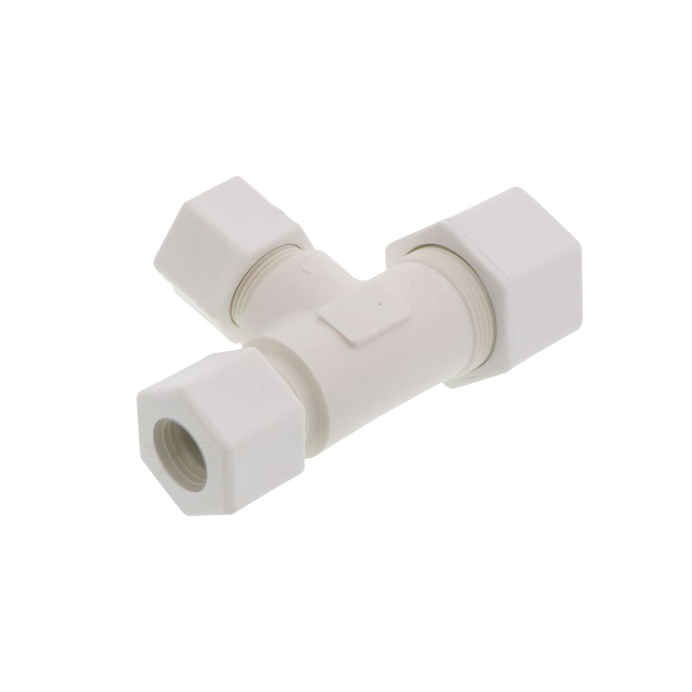 JACO 70-14-10-P-PG Polypropylene Union Tee 7/8 OD Tube x 7/8 OD Tube x 5/8 OD Tube