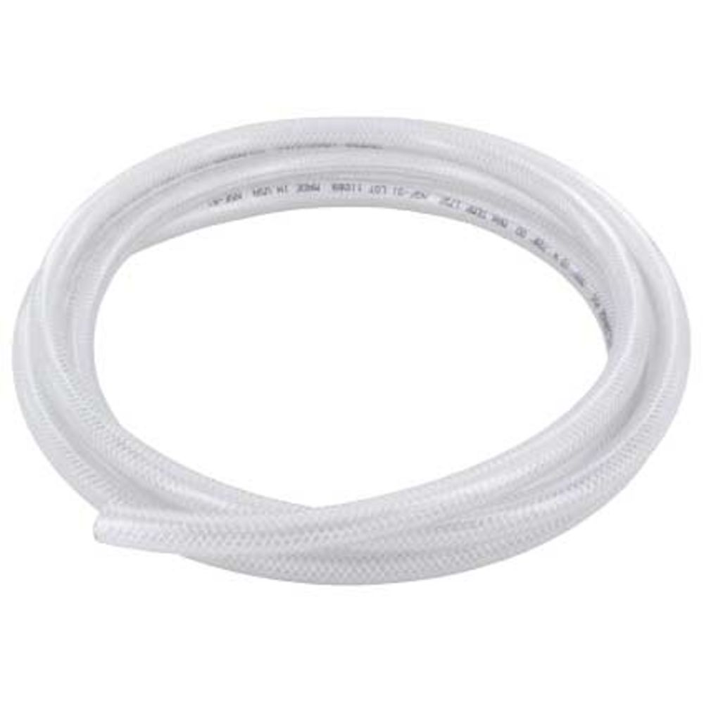 Reinforced Clear PVC Tubing 5/8 ID x .875 OD