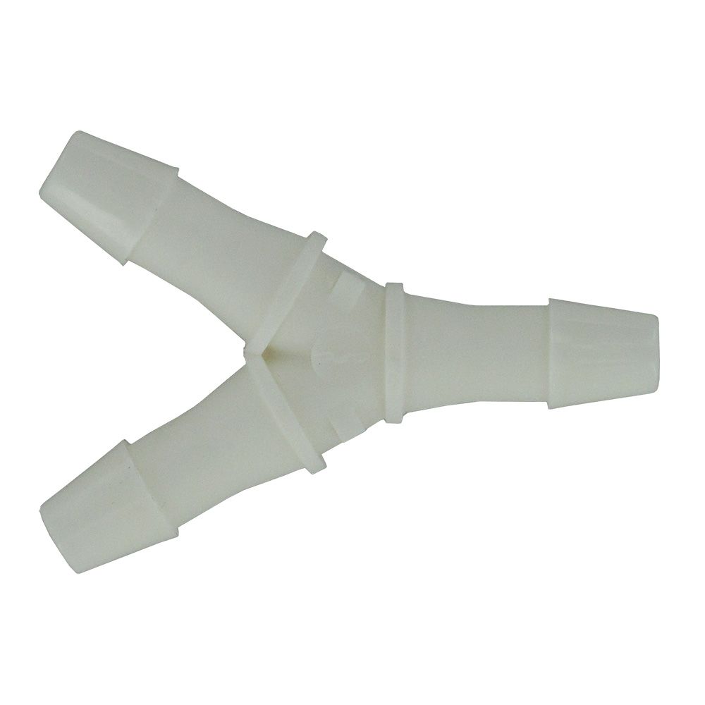FitQuik Polypropylene Union Y Barb Fitting - 1/8 ID x 1/8 ID x 1/8 ID
