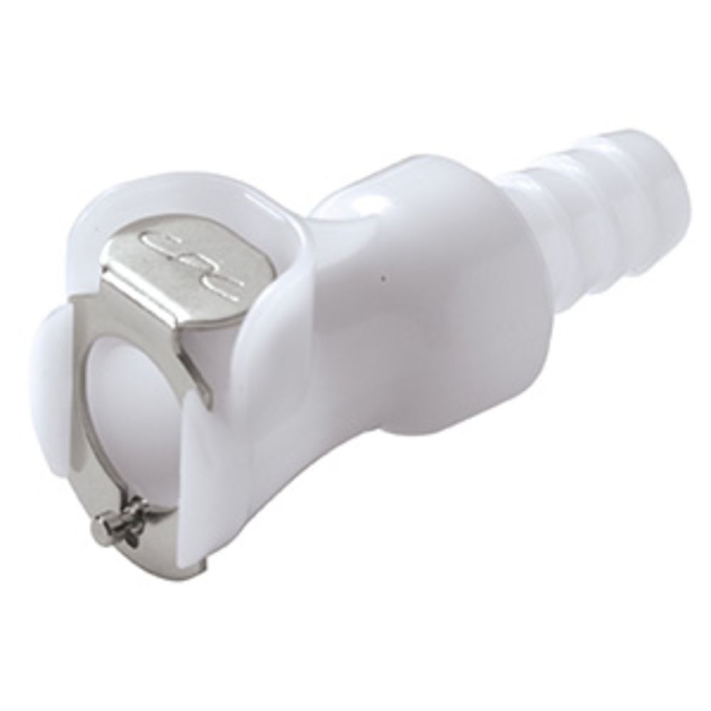 PLCD17006V Valved In-Line Hose Barb Coupling Body 3/8 ID Barb Viton O-ring