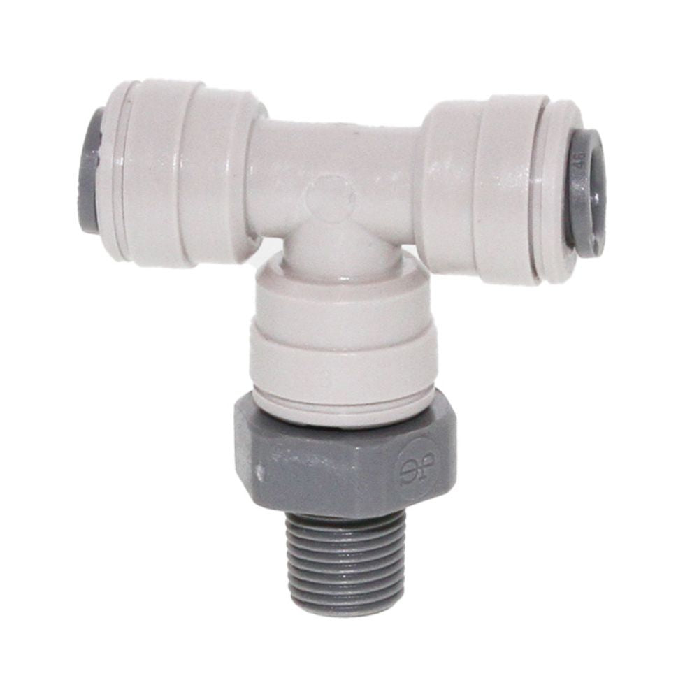 John Guest Swivel Branch Tee BSPT - 1/4 x 1/8 BSPT