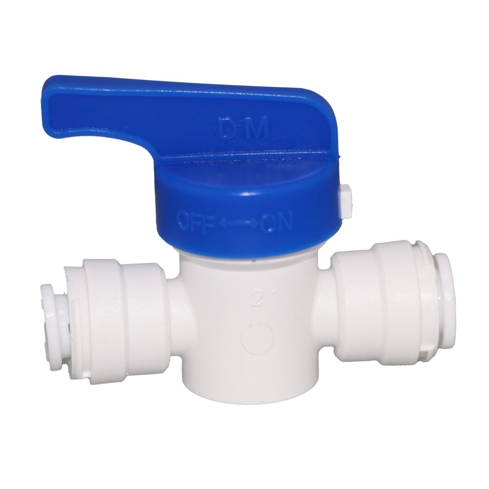 NeoFit - Shut-Off Valve Polypropylene - 1/4 x 1/4 Quick Connect