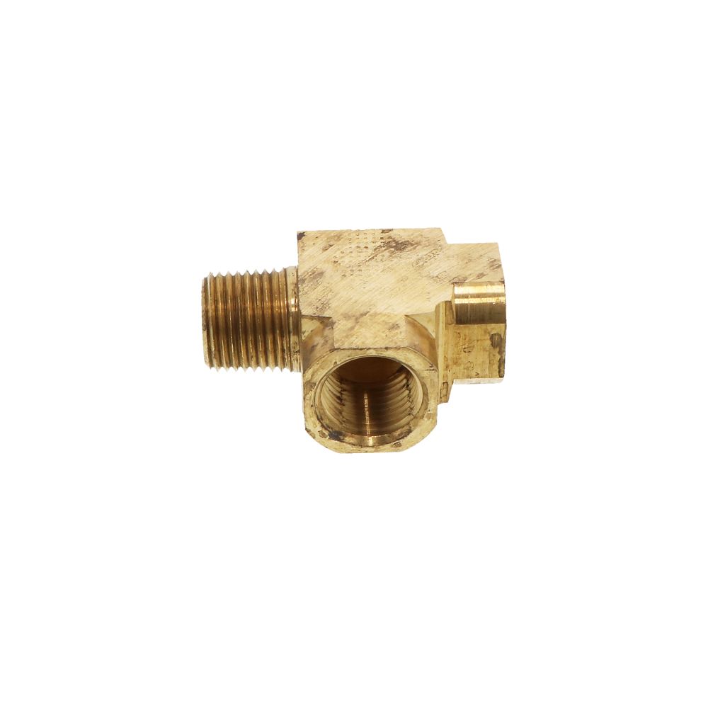Extruded Brass Street Tee 1/2 MPT x 1/2 FPT x 1/2 FPT