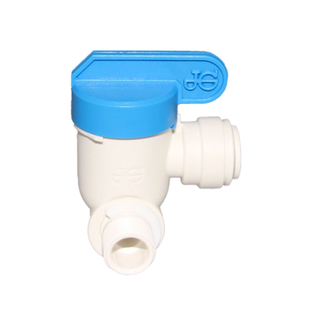 John Guest Plastic Angle Stop Adapter Valve Lead-Free - 3/8 x 3/8 x 3/8