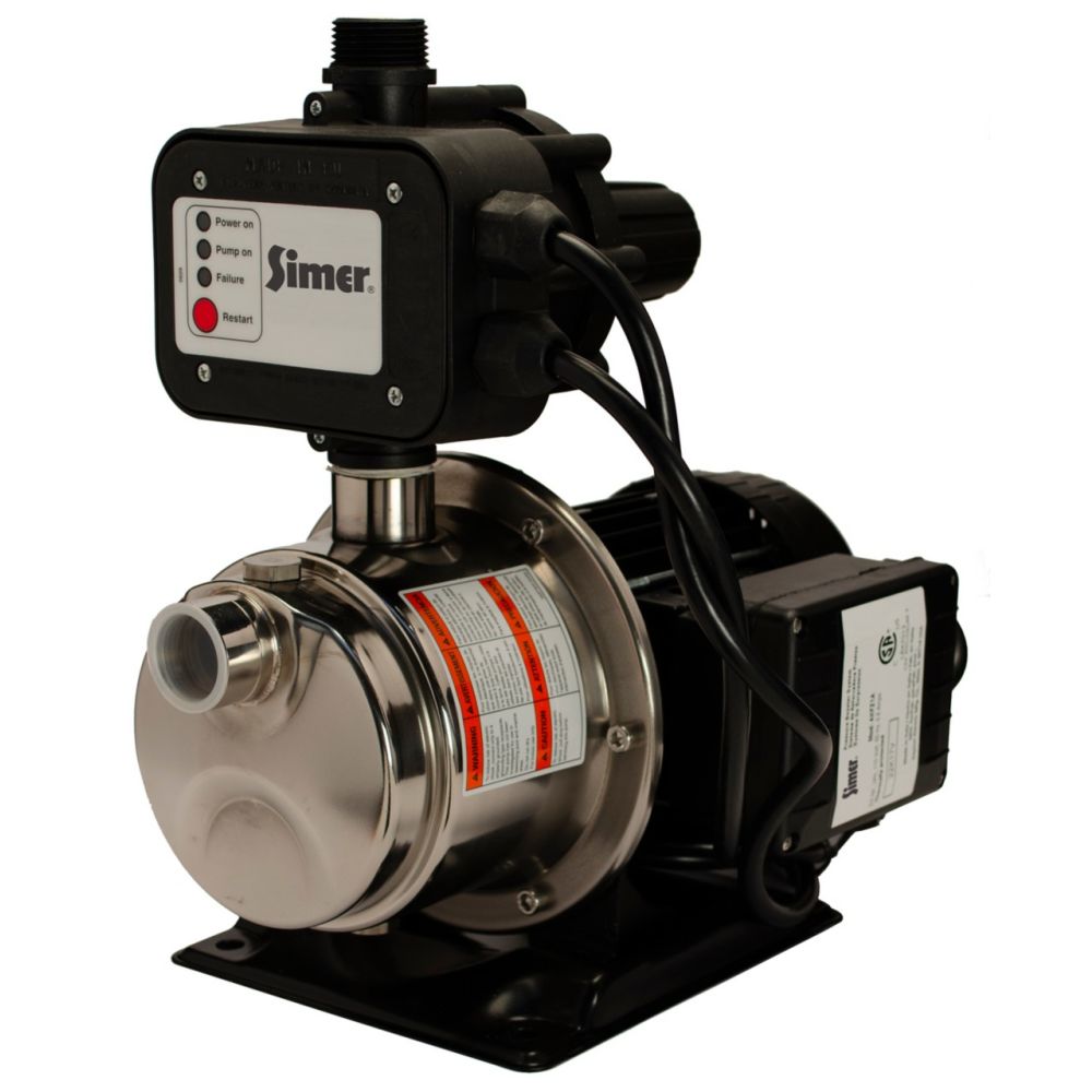 Pentair Simer 4075SS-01 3/4 HP Pressure Booster Pump