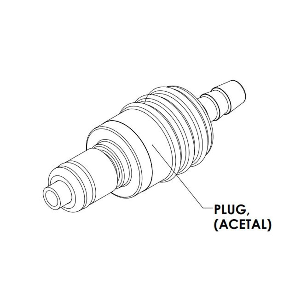 LinkTech 20AC Inline Plug, Valved, 1/8HB