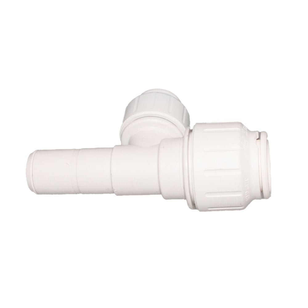 John Guest Stackable Stem Tee - 3/4 CTS x 3/4 CTS Stem x 1/2 CTS Branch