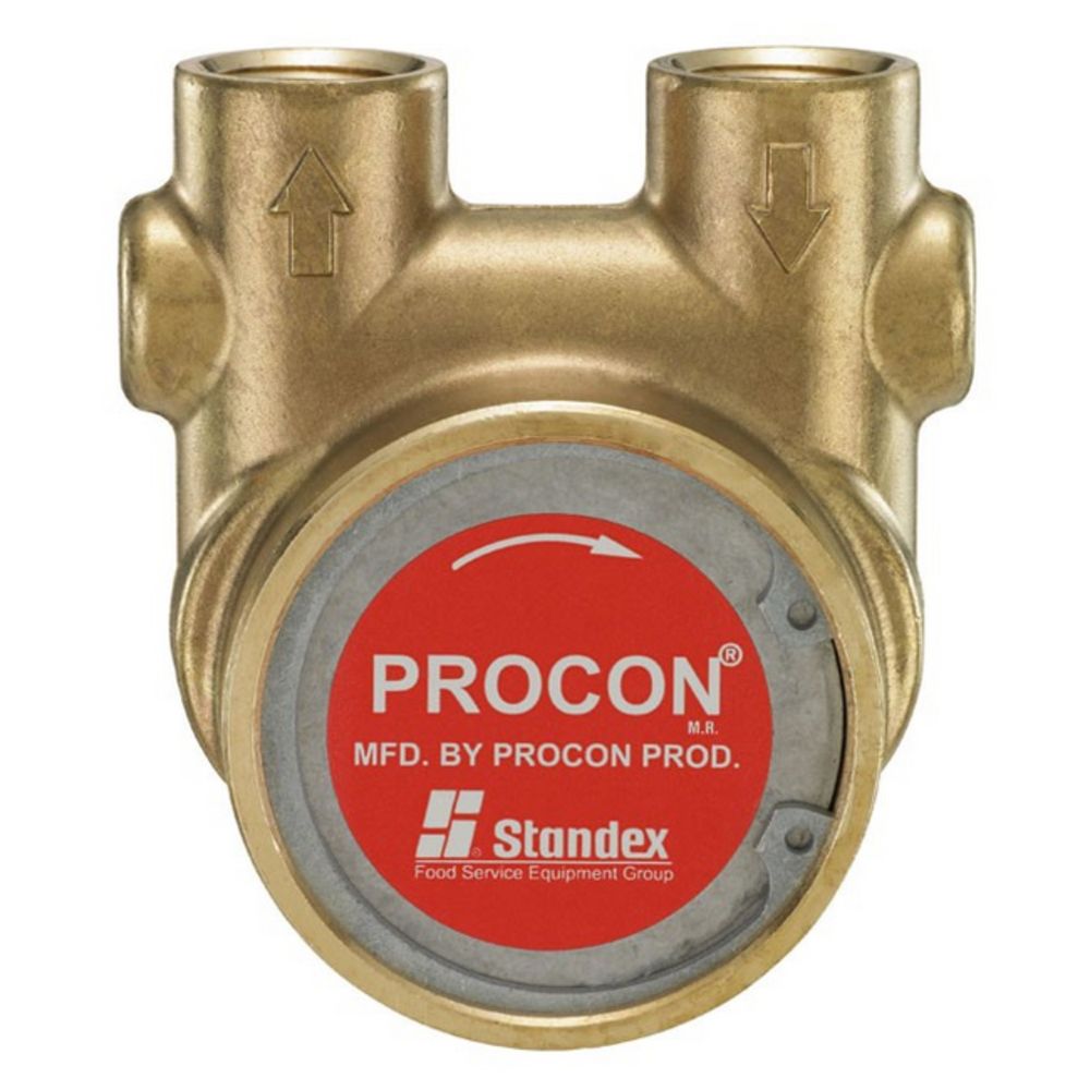Procon Pump Brass w/ Single Flat Drive 240 GPH 1/2" NPT