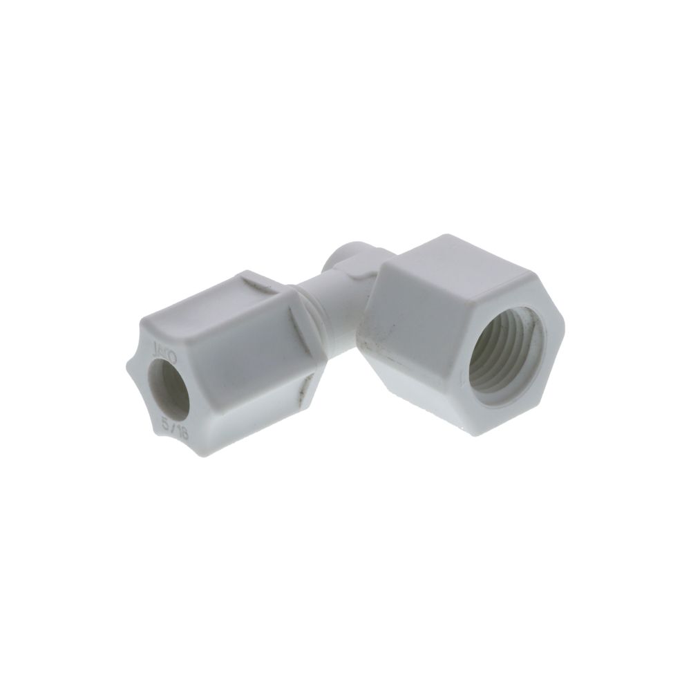 JACO 45-4-4-P-PG Polypropylene Female Elbow 1/4 OD Tube x 1/4 FPT