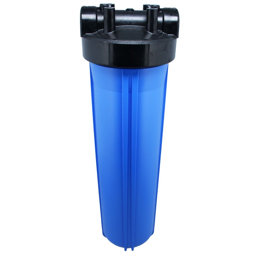 20" Neo-Pure Big Flow Filter Housing Blue Sump/Black Cap 1" without Pressure Relief