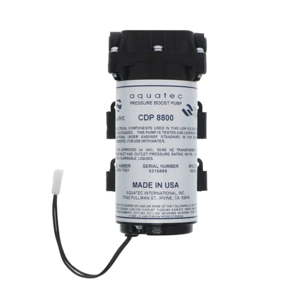 Aquatec CDP 8800 Pressure Boost Pump 8852-2P01-V421 160 PSI Bypass, 3/8 JG, 24 VAC