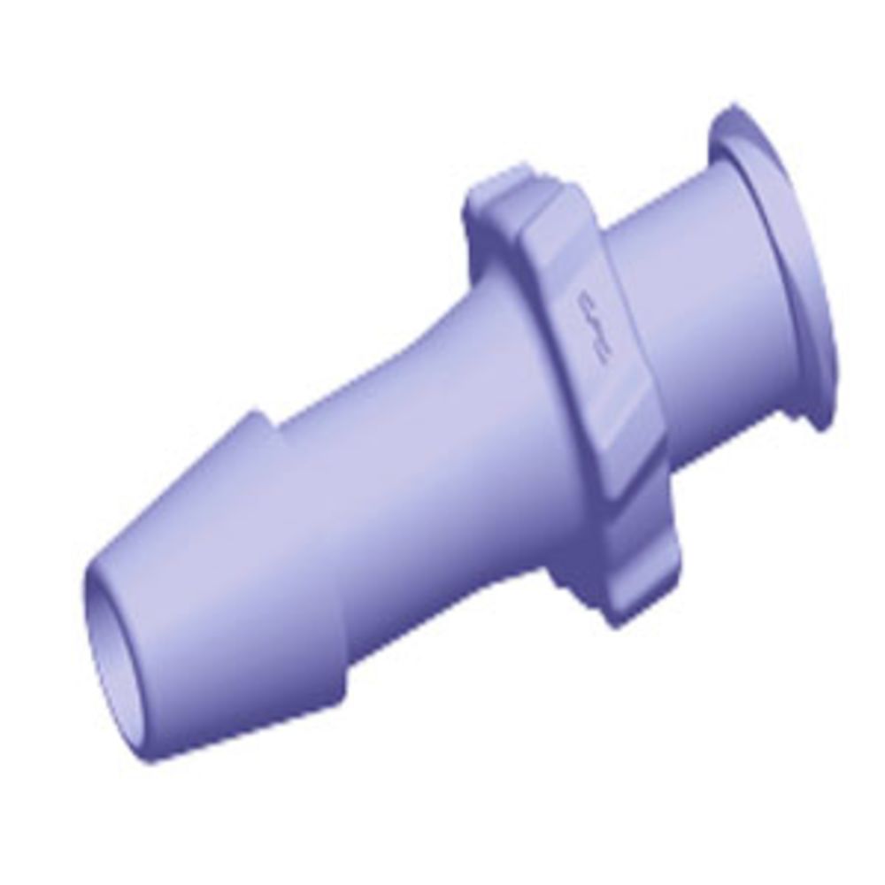 LF6191 Luer Fitting Purple Tint Polycarbonate Female Luer X 3/16 HB