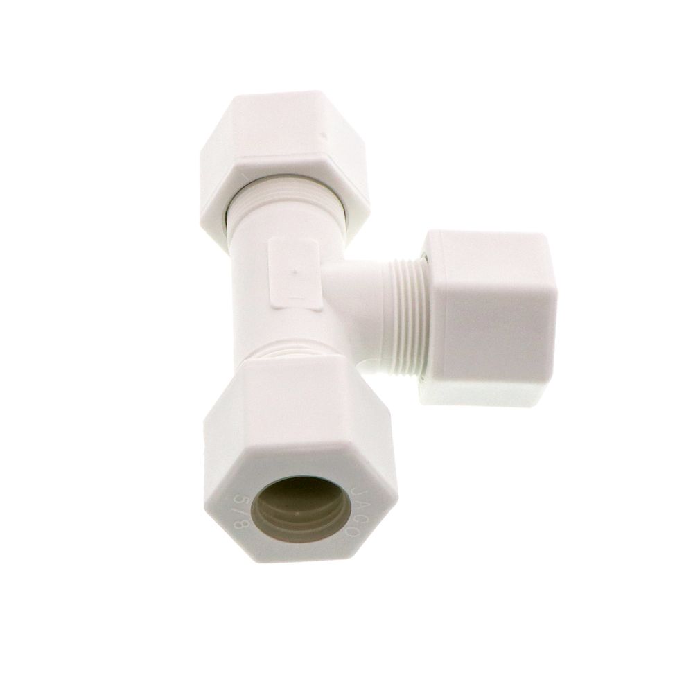 JACO 70-10-P-PG Polypropylene Union Tee 5/8 OD Tube x 5/8 OD Tube x 5/8 OD Tube