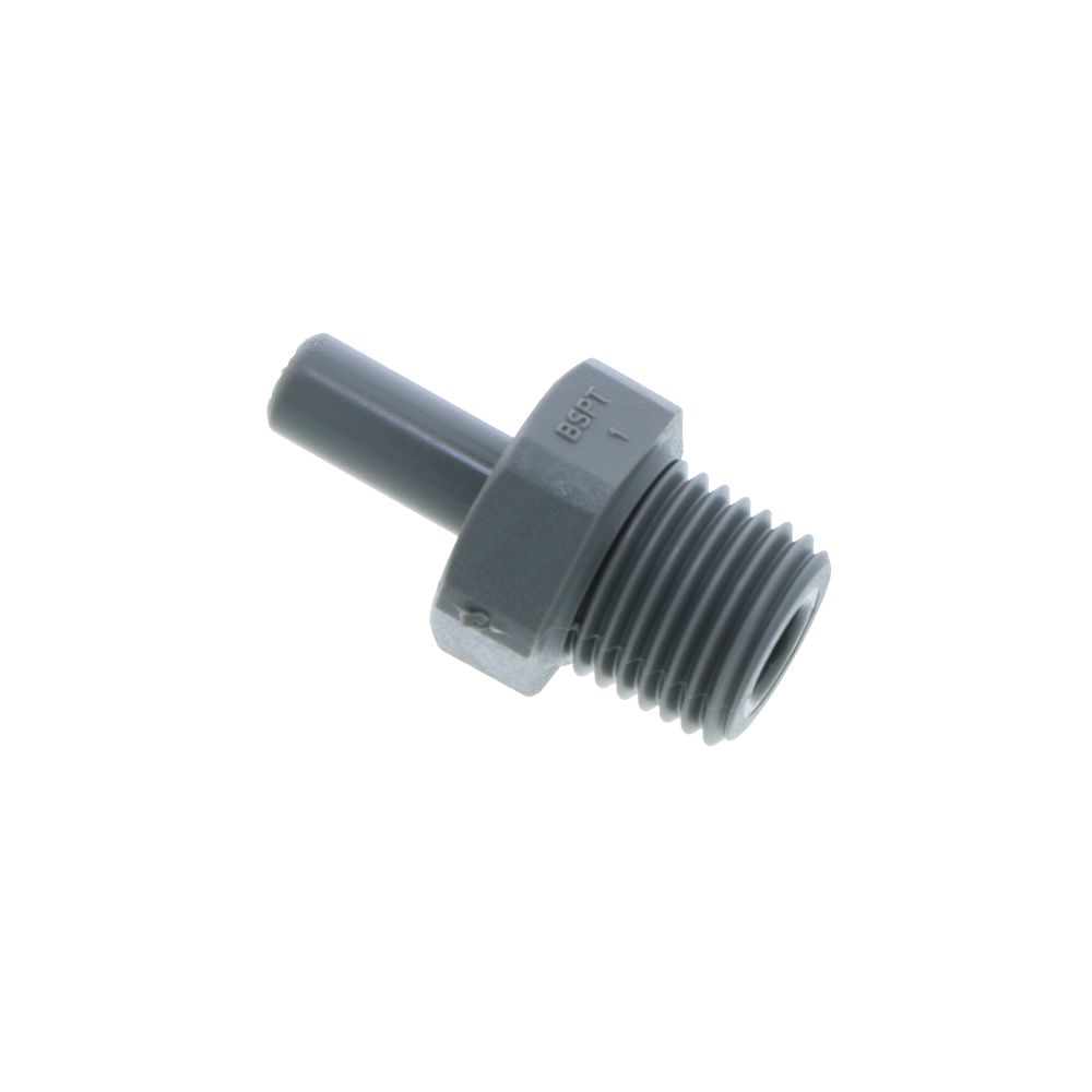 John Guest Stem Adapter BSPT - 1/4 x 1/4 BSPT