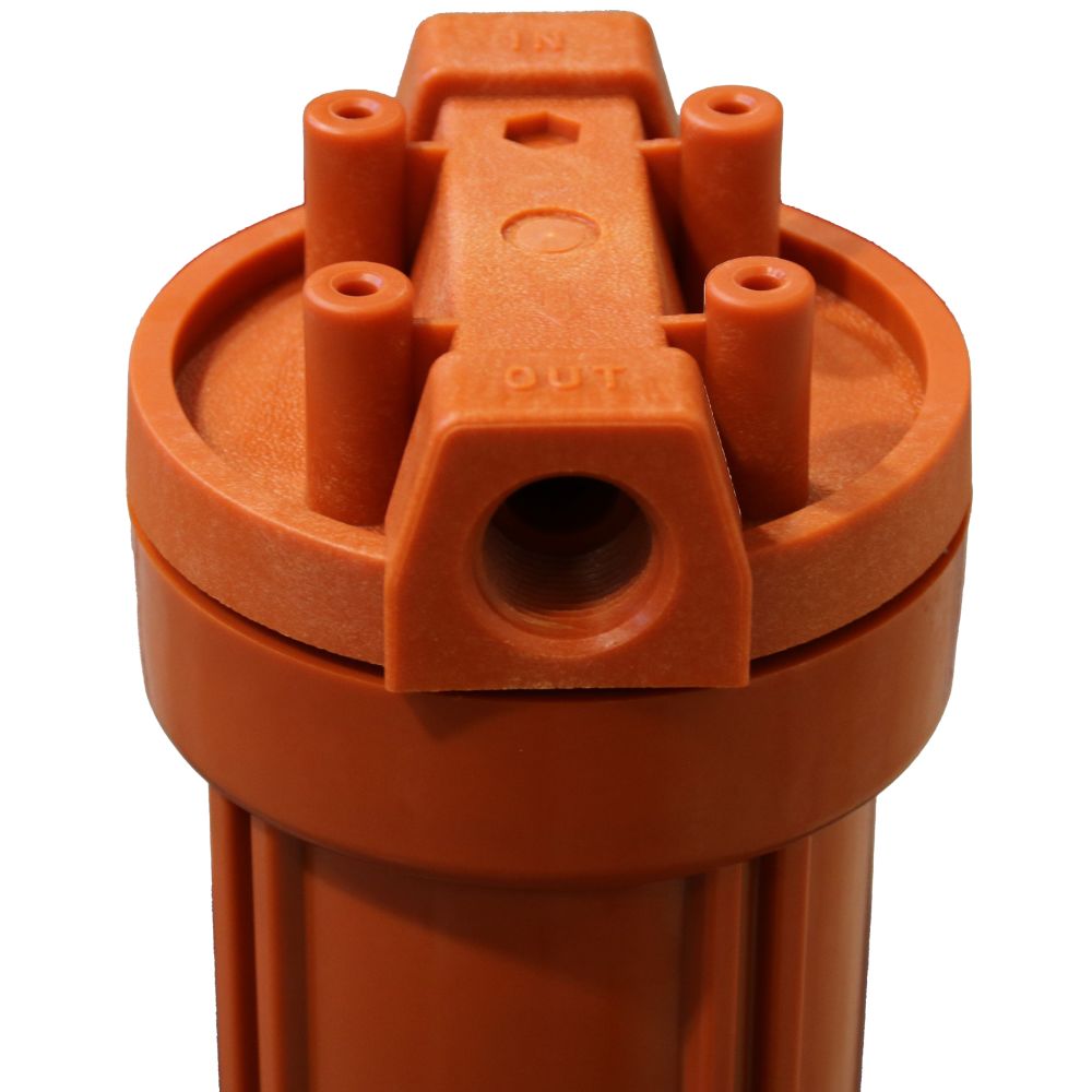 NeoPure 20" Standard Rib Cap High Temp Housing NSF Red Cap/Red Sump no PR - 3/4"