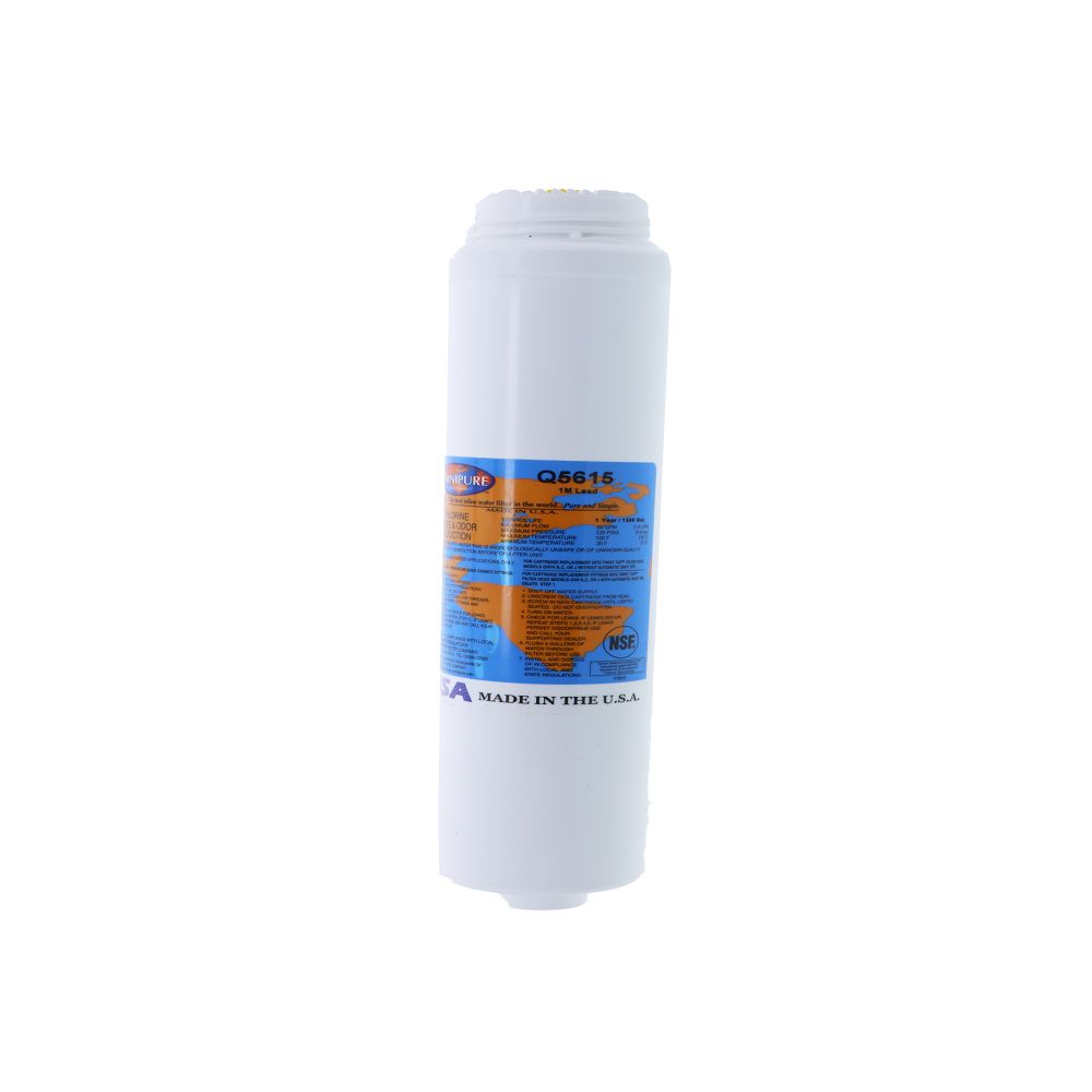 Omnipure Q5615 Q-Series 1 mic CTO/Lead/Cyst - 12" 1500 gal Filter