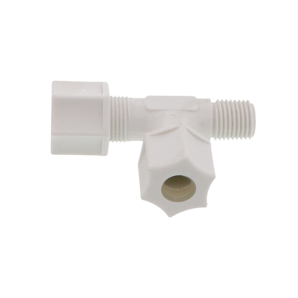 JACO 75-6-4-P-PG Polypropylene Male Run Tee 3/8 OD Tube x 1/4 MPT