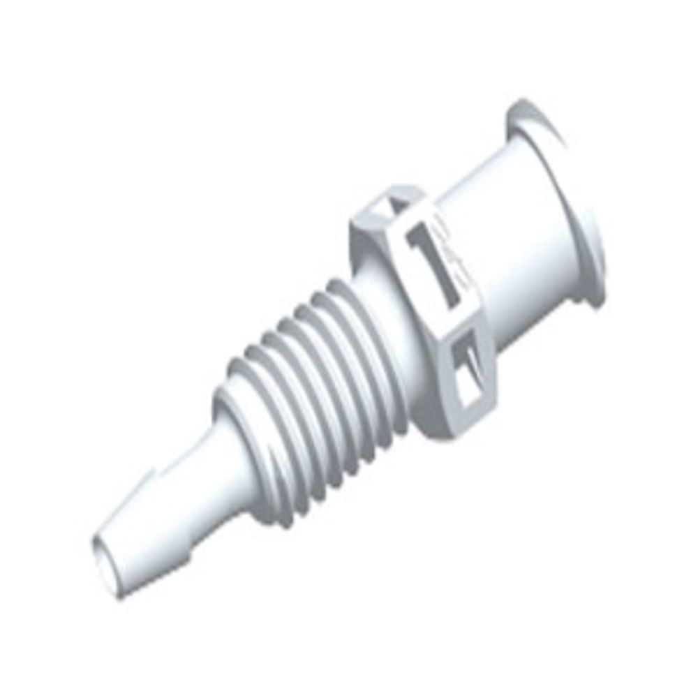 PMLF3130 Luer Fitting White Nylon Panel Mount Female Luer X 3/32 HB