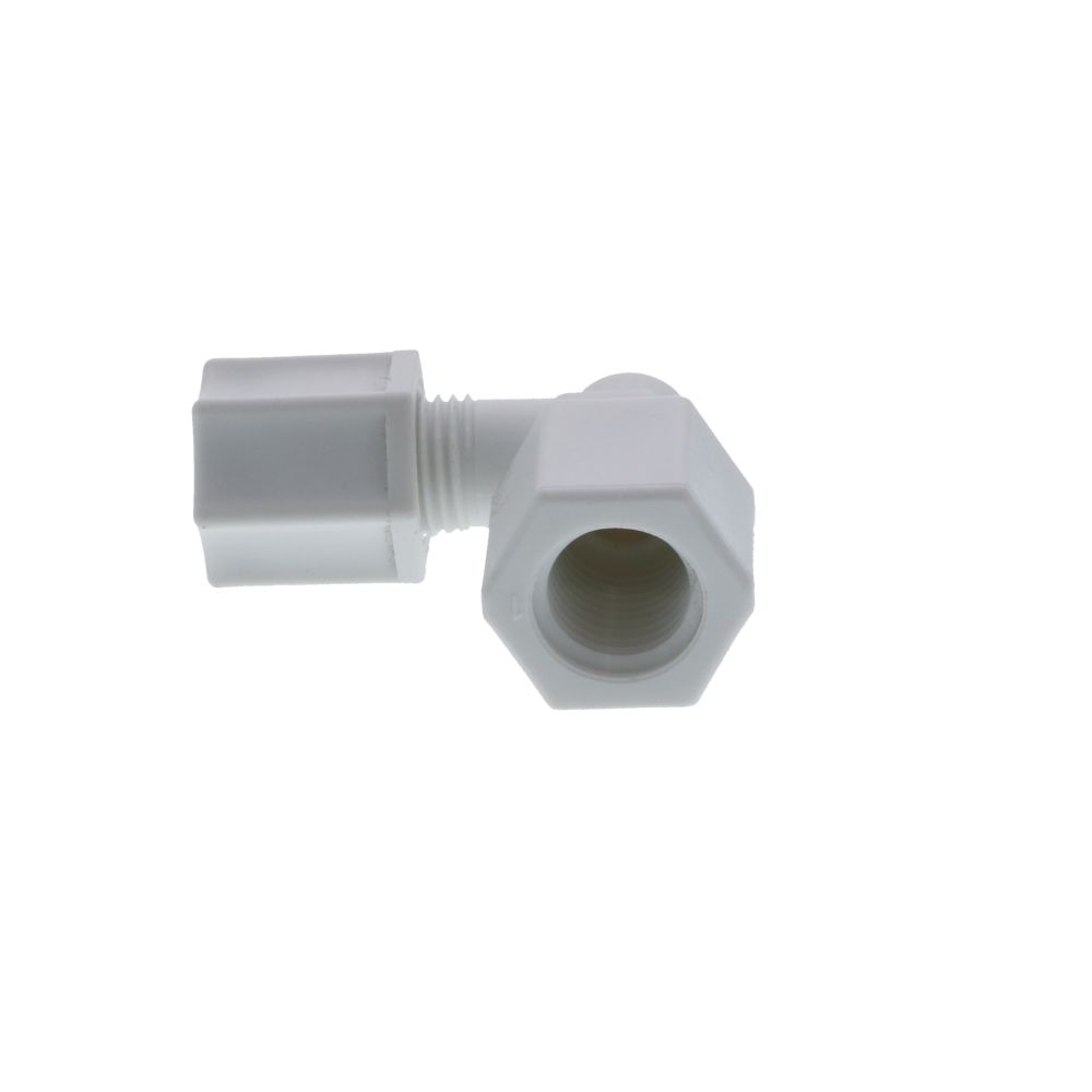 JACO 45-4-4-P-PG Polypropylene Female Elbow 1/4 OD Tube x 1/4 FPT