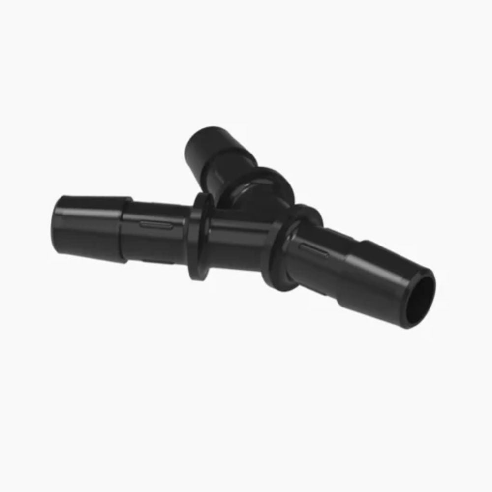 Nylon Y Barb- 3/8 ID x 3/8 ID x 3/8 ID- Black