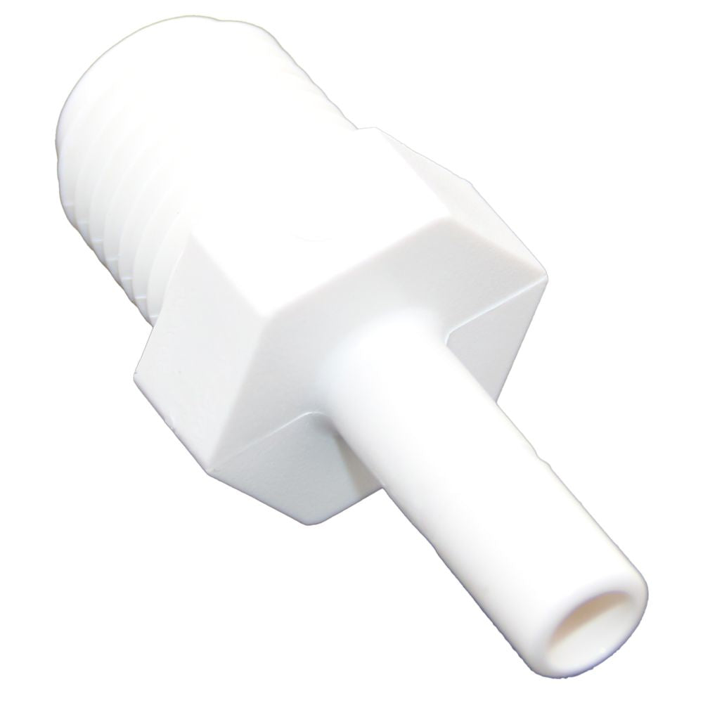 NeoFit - Polypropylene Natural White Stem Adapter 1/4" Stem x 1/4" NPTF