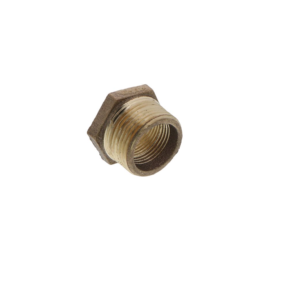 Lead Free Brass Hex Bushing - 1 MPT x 3/4 FPT