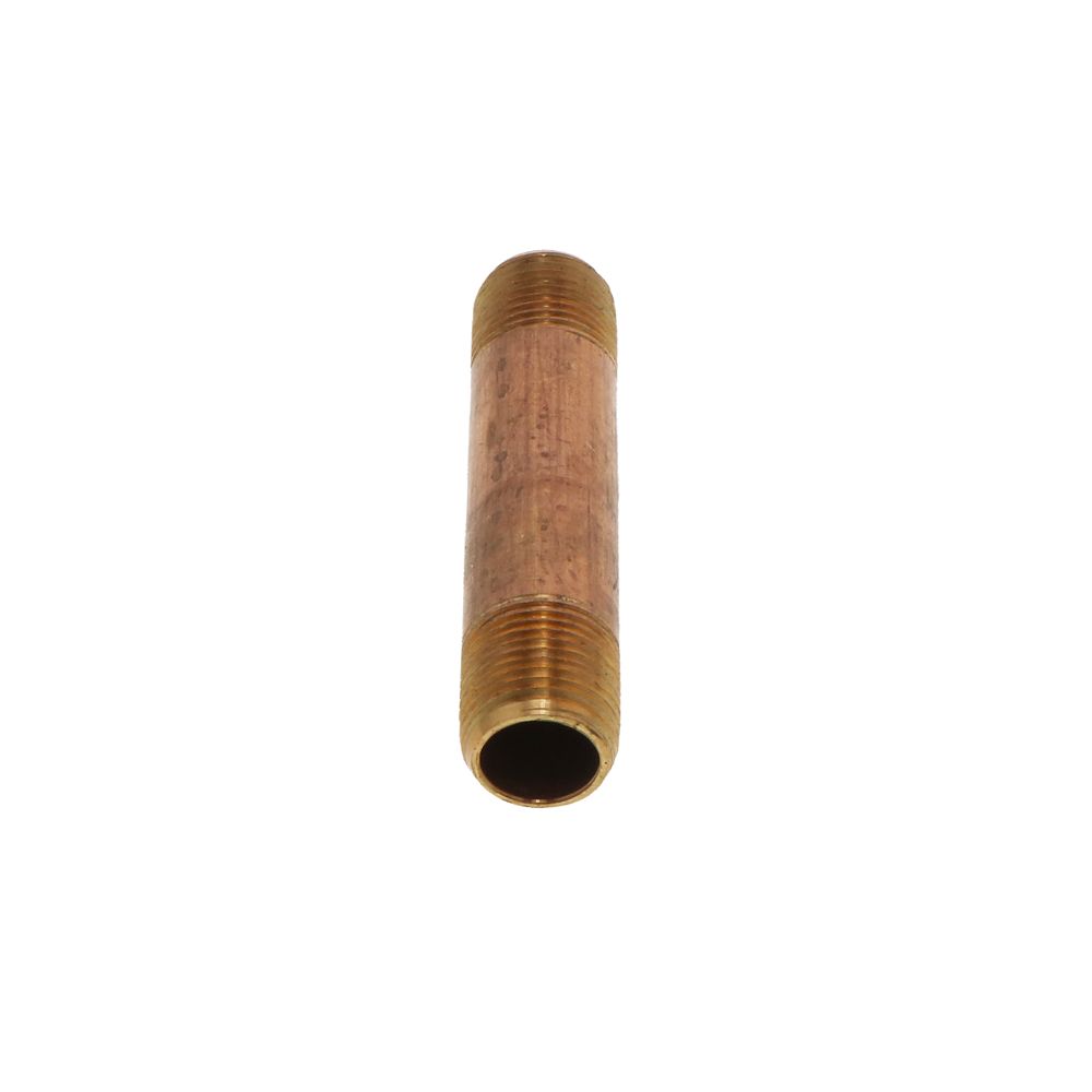 Brass Pipe Nipple Lead-Free 3/8 MIP x 3