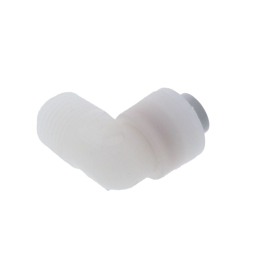 Kynar PVDF Male Elbow - 1/4 x 1/4 NPTF
