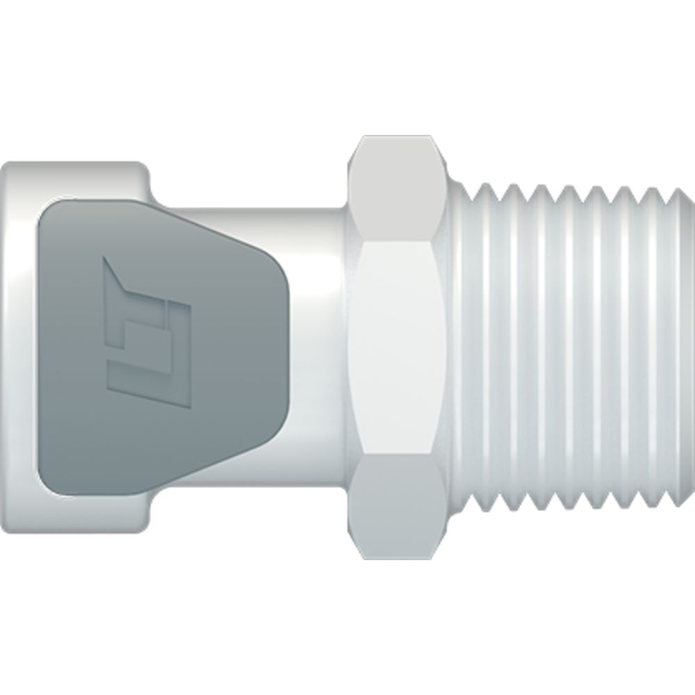 LinkTech 50AC Series Male Thread Female, Non-valved, 3/8" MNPT, Natural Acetal