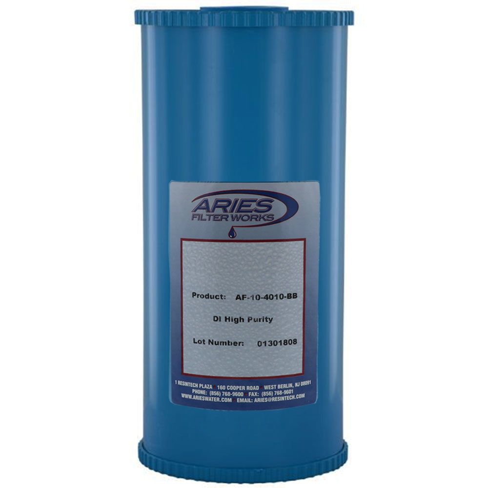 Aries 10" x 4-1/2" BB SC Grade Mixed Bed DI Cartridge