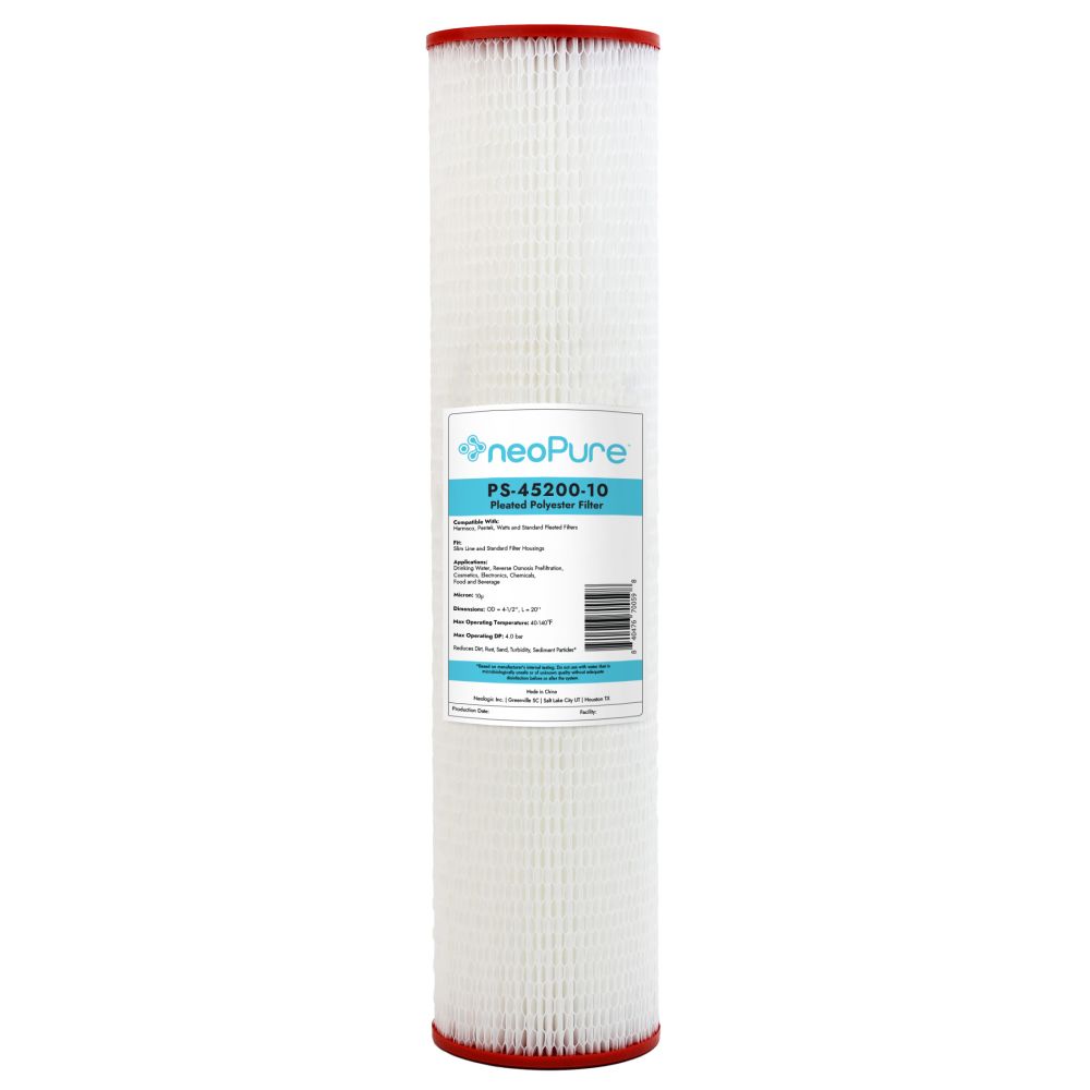 Neo-Pure PS-45200-10 20" BB High Efficiency Pleated Filter 10 micron