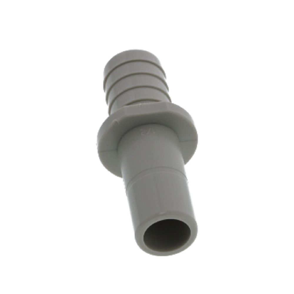 DMfit Stem Barb Straight Connector - 1/2 OD Stem x 1/2" ID Barb