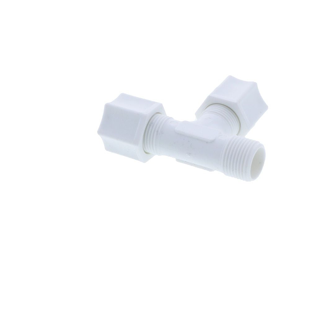 JACO 75-4-2-P-O Polypropylene Male Run Tee 1/4 OD Tube x 1/8 MPT