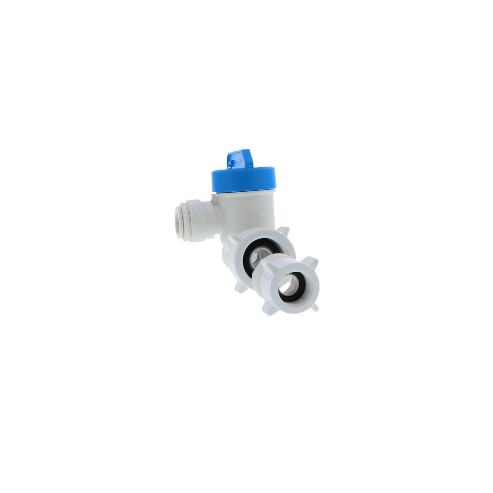 John Guest Plastic Angle Stop Adapter Valve Lead-Free - 3/8 x 1/2 x 3/8