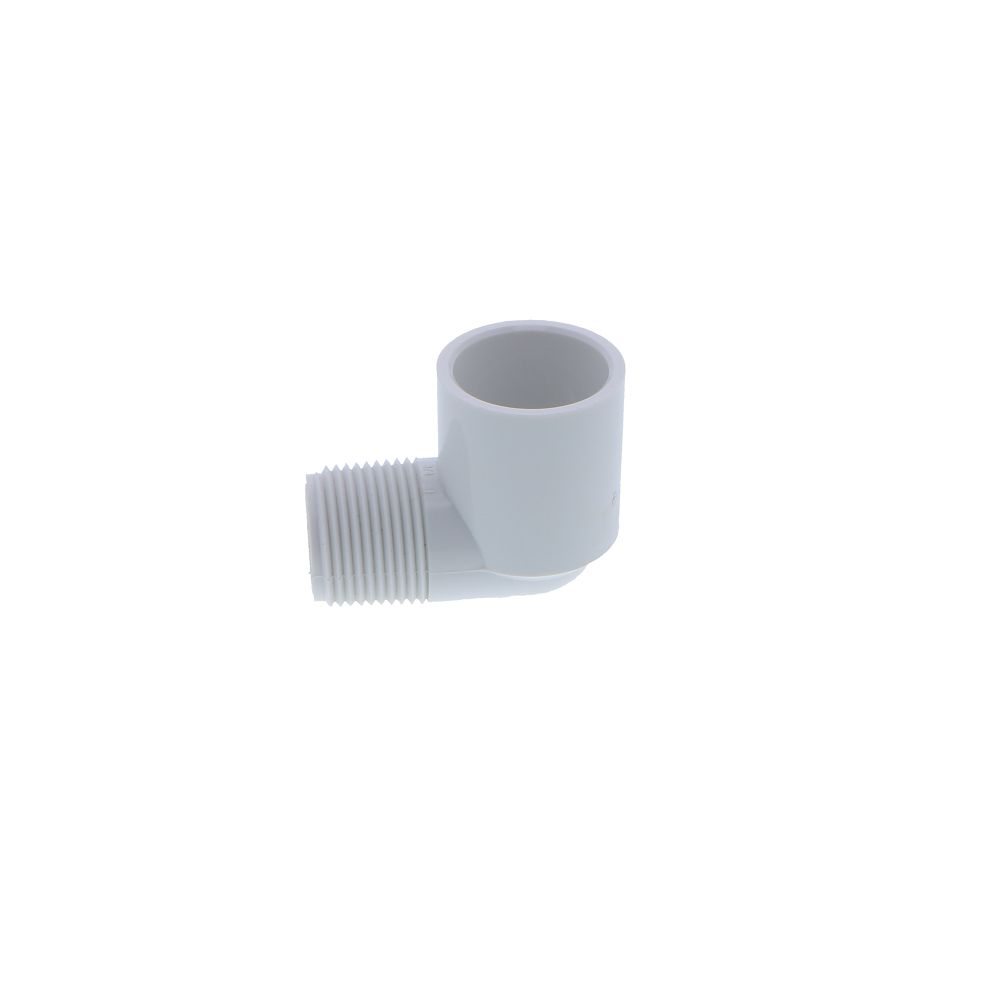 Schedule 40 PVC 3/4" Inch 90 Street Elbow MIPT x Socket