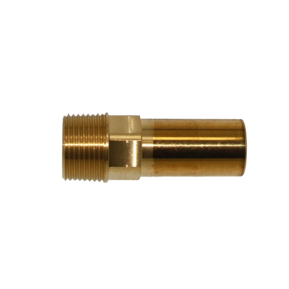 John Guest Brass Male Stem Adapter NPT - 22mm x 3/4 NPT