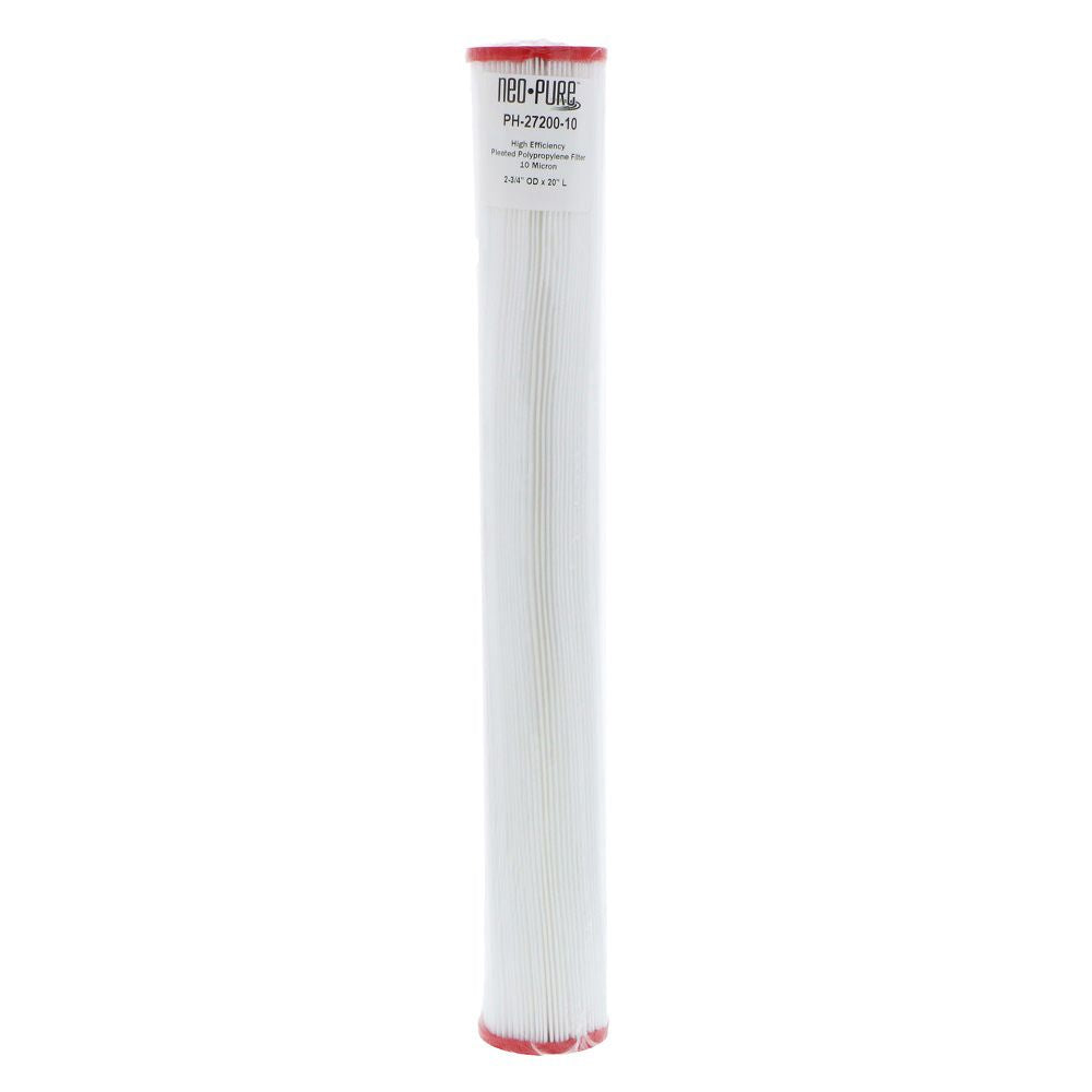Neo-Pure PH-27200-10 20" High Efficiency Pleated Filter 10 micron
