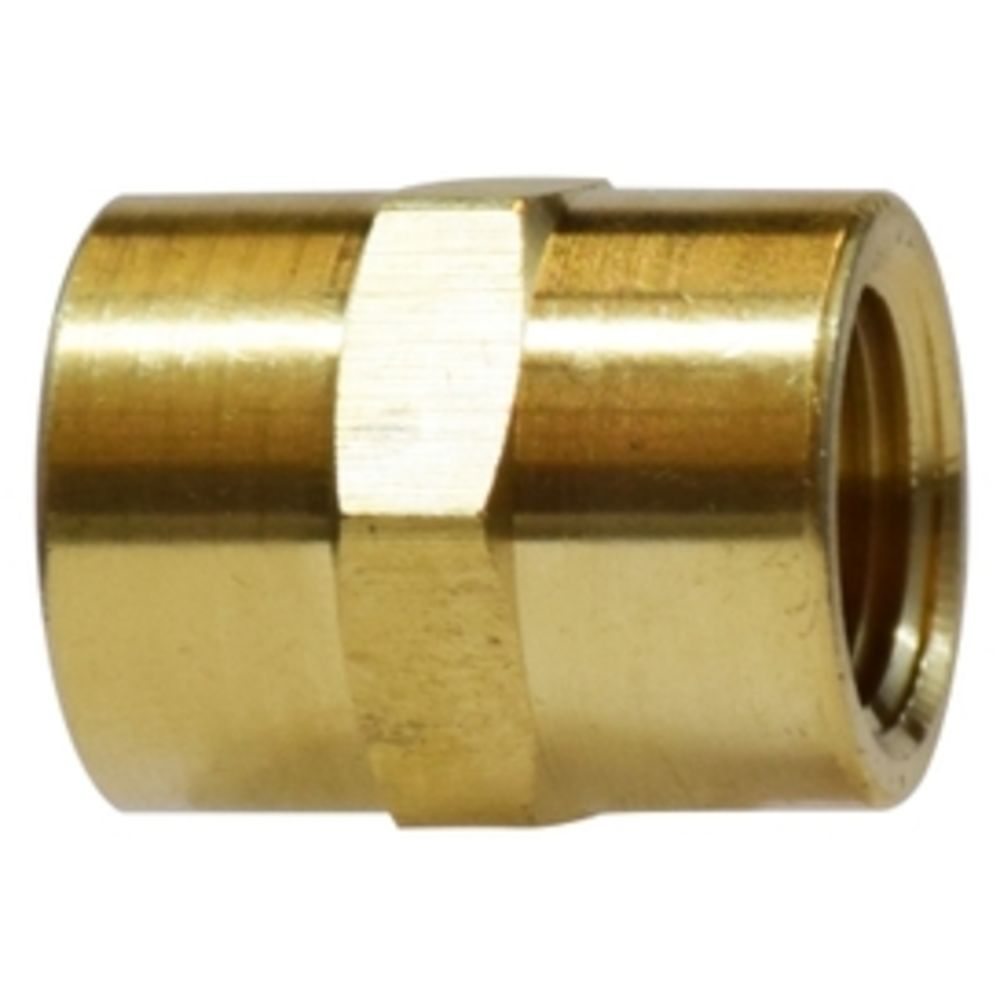 Brass 3/8" FIP Brass Coupling