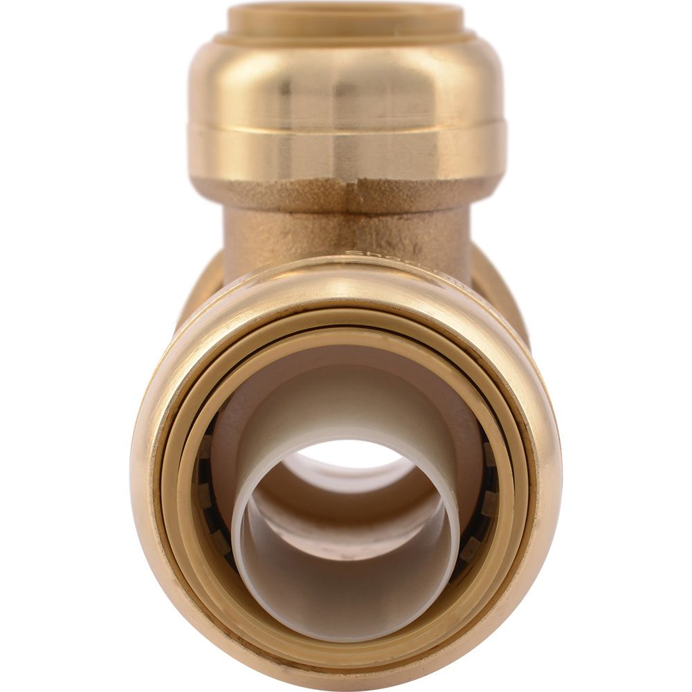 SharkBite® U416LF Lead-Free Brass Push-to-Connect Reducing Tee - 1" x 1" x 3/4"