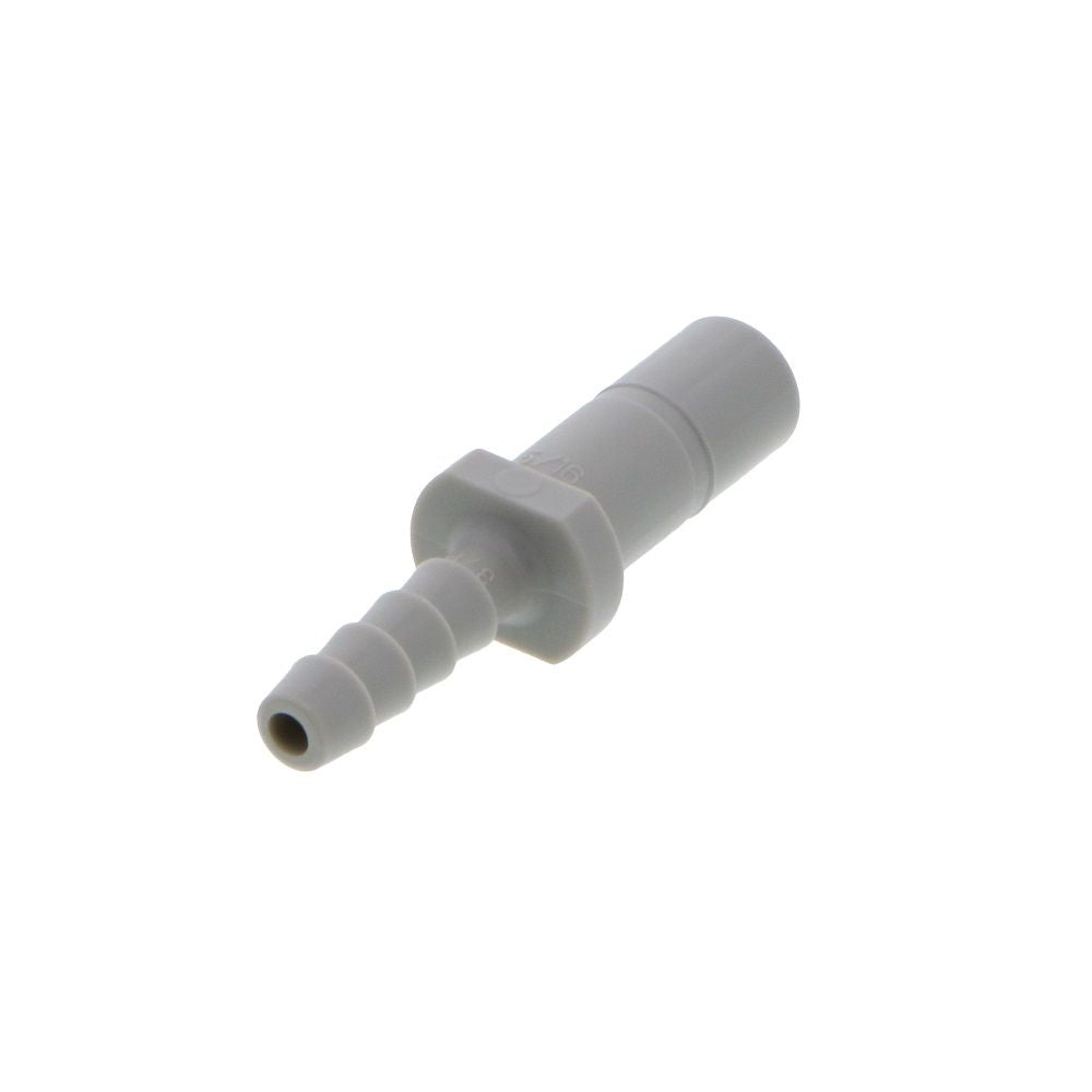 DMfit Stem Barb Straight Connector - 5/16 OD Stem x 3/16 ID Barb