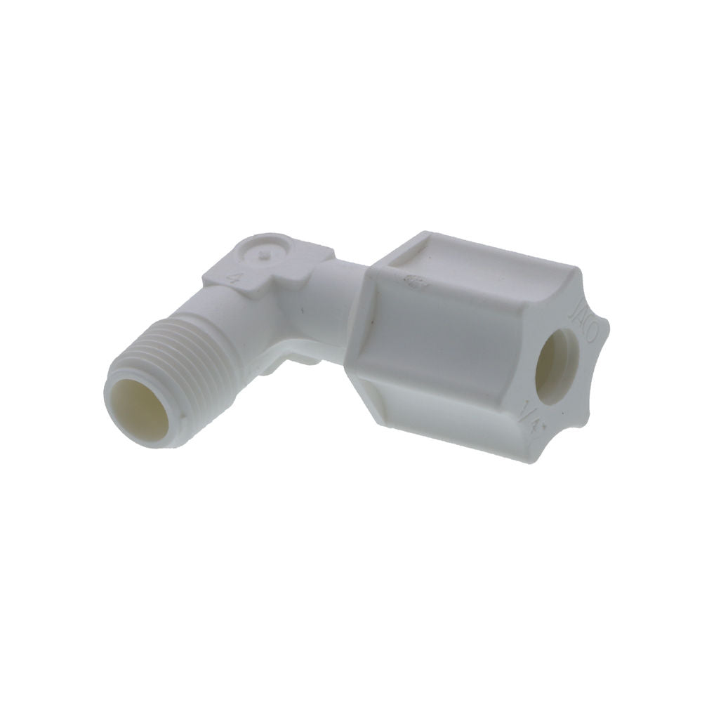 JACO 40-4-2-P-PG Polypropylene Male Elbow 1/4 OD Tube x 1/8 MPT