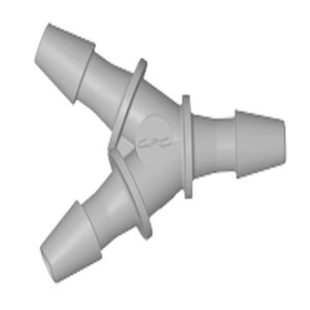 HY2 Y Fitting Natural Polypropylene 1/16 HB X 1/16 HB X 1/16 HB