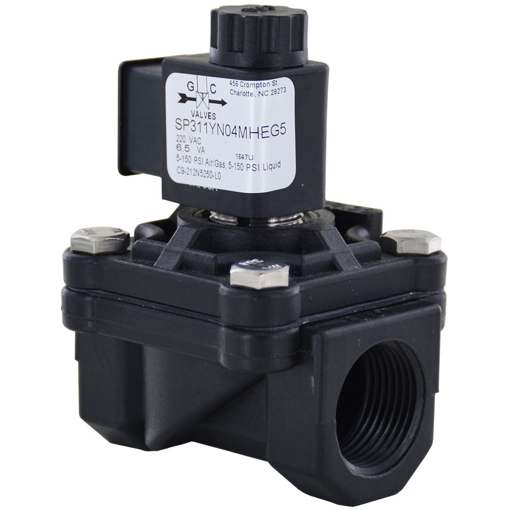 CFA C9 Series Solenoid Valve w/ Flow Control Normally Closed 3/4" FPT 220VAC