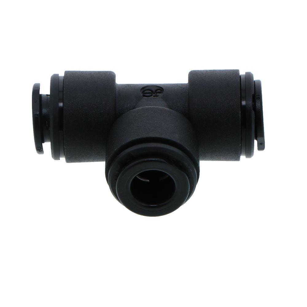 John Guest Union Tee BLACK ACETAL - 8mm