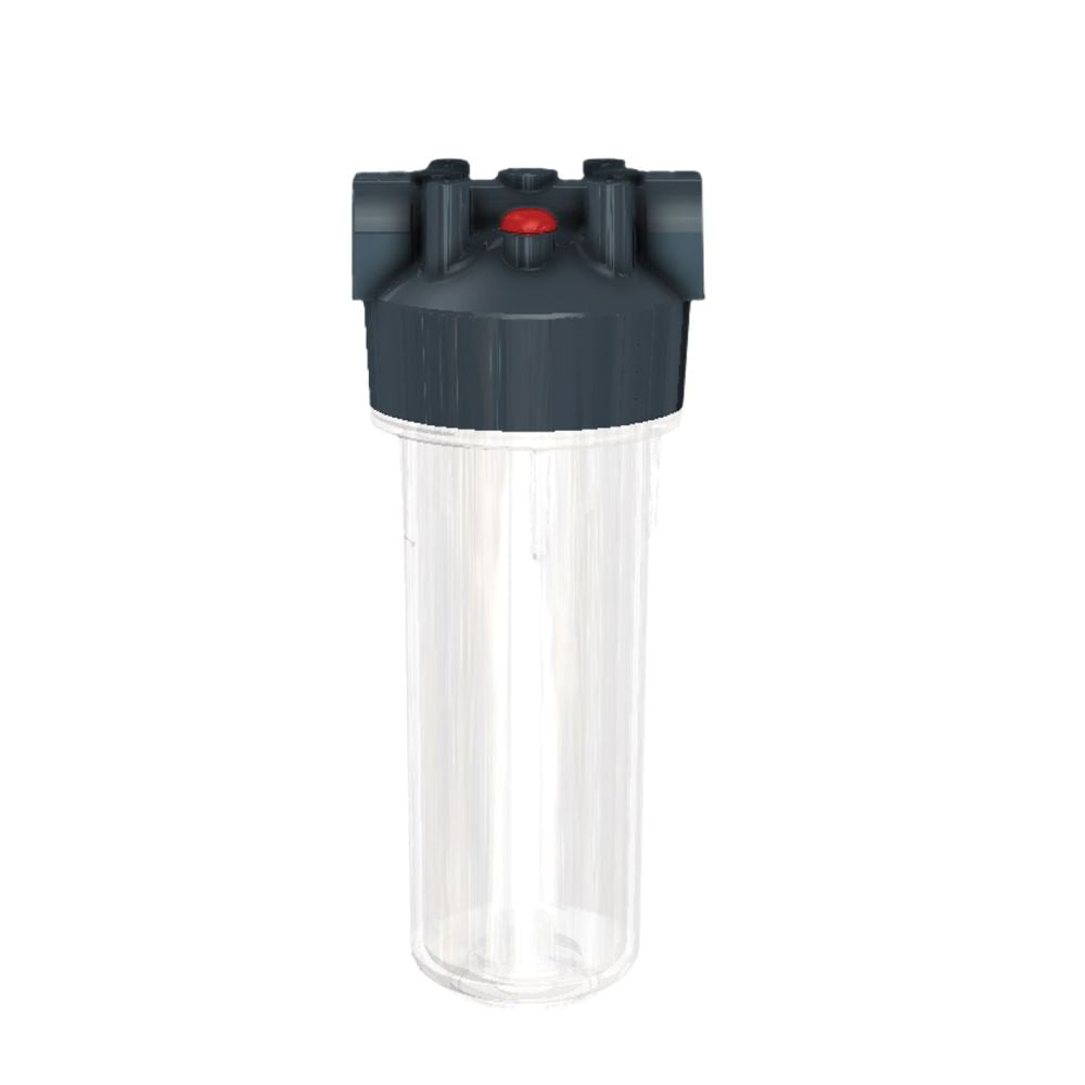 Pentek 10" STD Housing 3/4" FPT Reinforced Cap Dura-series Slate/Clear with PR