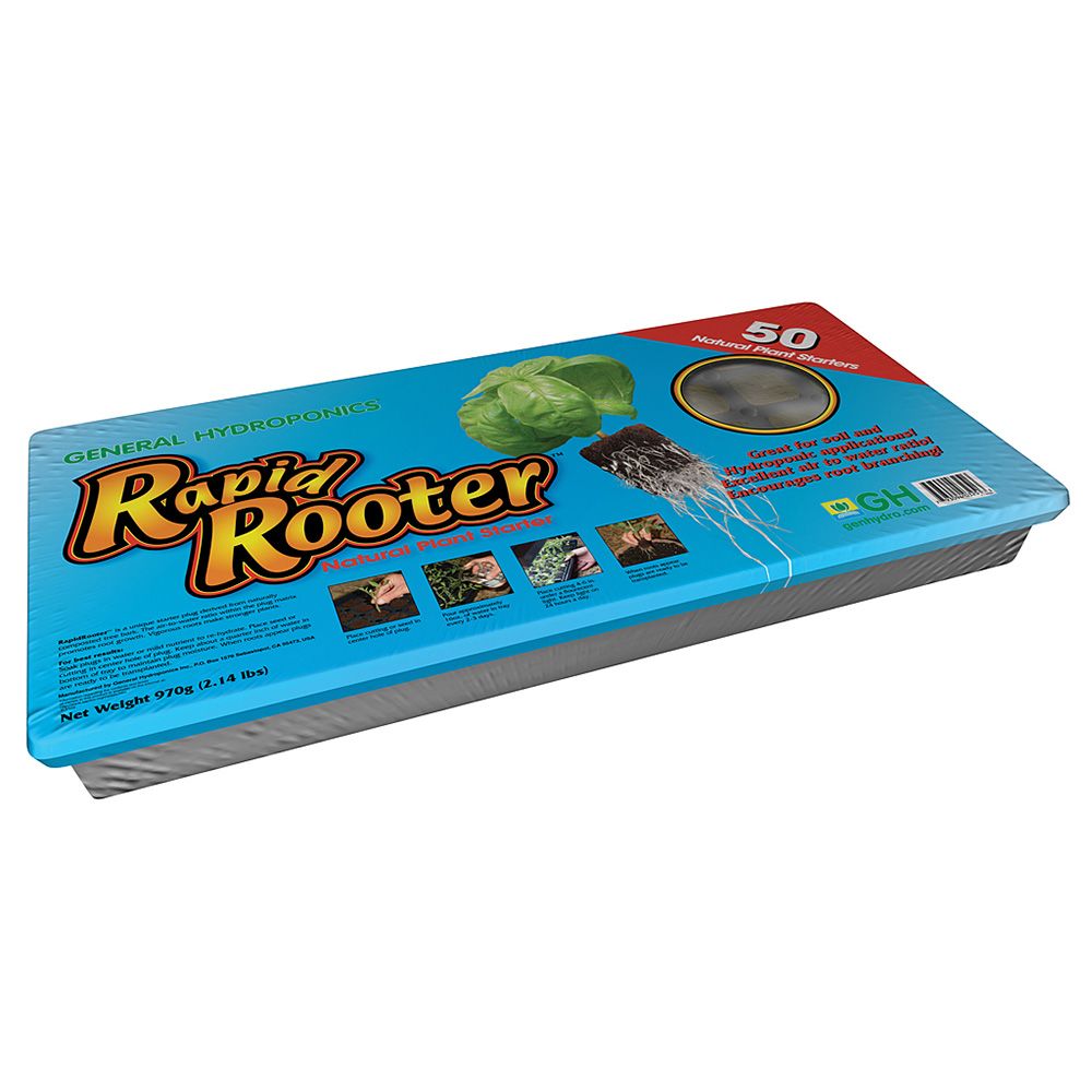General Hydroponics Rapid Rooter Natural Plant Starter Plugs